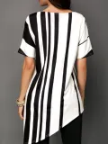 White Striped Casual Shirts & Tops