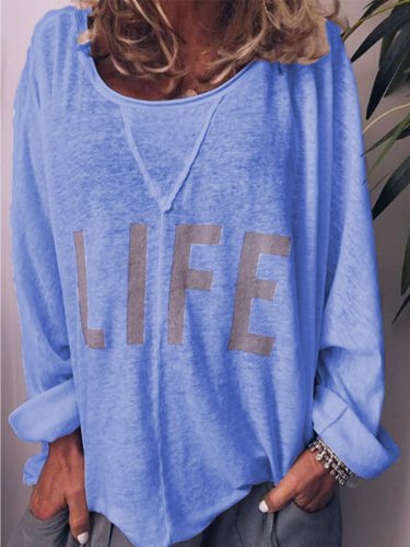 White Round Neck Casual Shirts & Tops