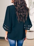 Vintage Solid Color Blouses For Women