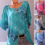 Short Sleeve Printed Casual Casual Tops