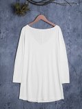 Casual Cotton-Blend V Neck Shirts & Tops