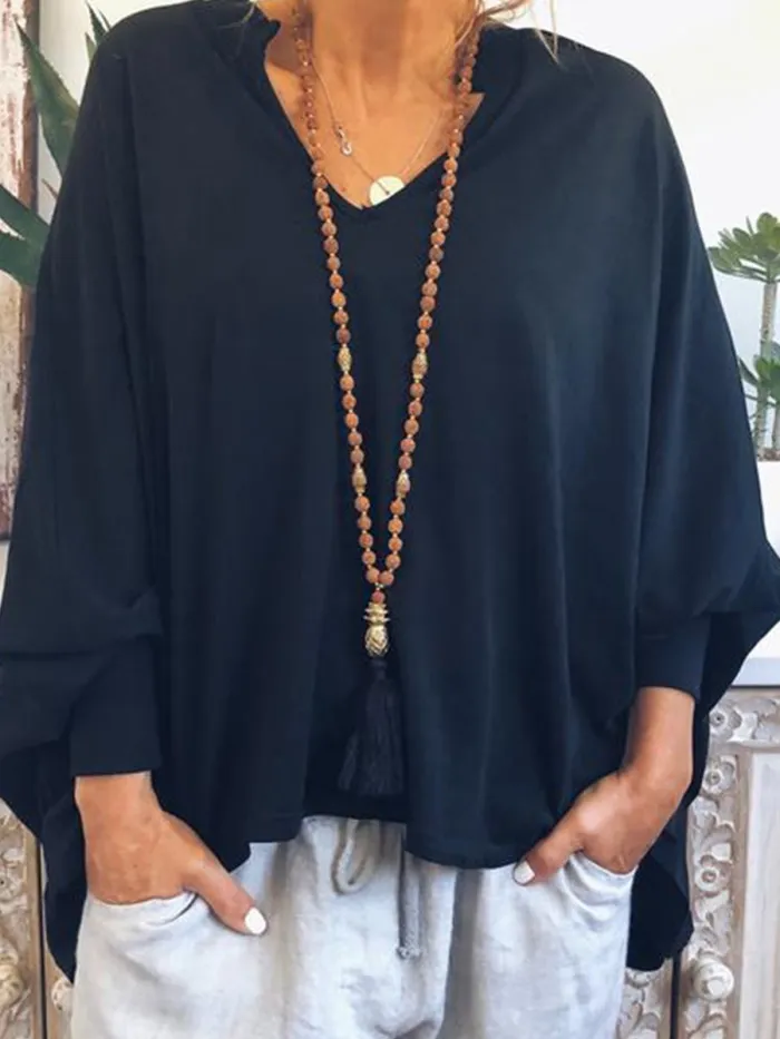Women Casual Loose Tops Tunic Blouse Shirt