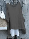 Solid Cotton Casual Shirts & Tops