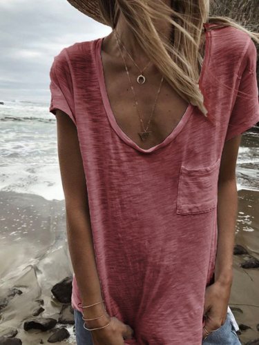 Women Summer Basic T Shirt Tops