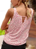 Crew Neck Casual Sleeveless Shirts & Tops