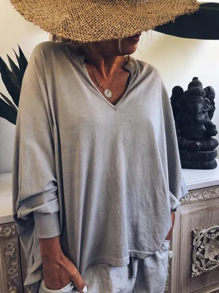 Women Casual Loose Tops Tunic Blouse Shirt