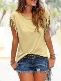 Casual Crew Neck Casual Tops