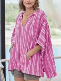 Summer  Pocket striped dress