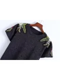 Women Embroidered Tops Tunic T Shirt