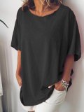 Round Neck Casual Short Sleeve Shirts