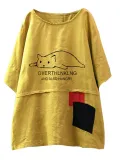 Women Casual Loose Tops Tunic T Shirt