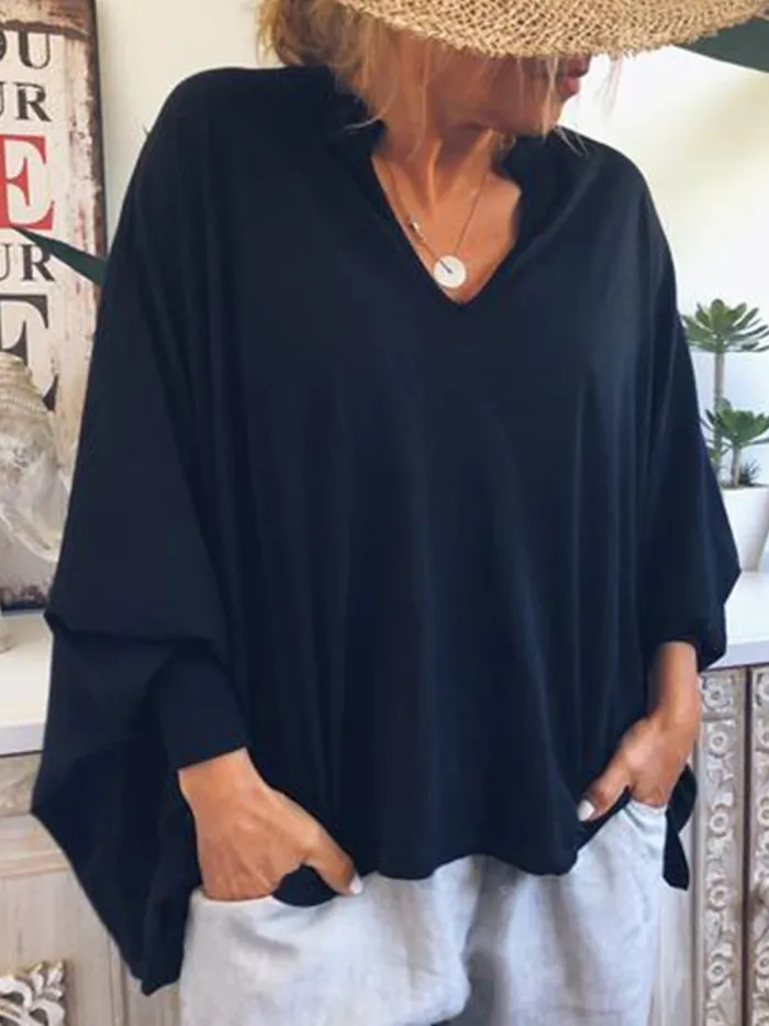 Women Casual Loose Tops Tunic Blouse Shirt