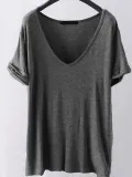 Cotton-Blend Short Sleeve Shirts & Tops
