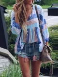Long Sleeve Patchwork Casual Color-Block Casual Dresses