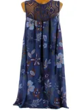 Women Casual Printed Tops Tunic Mini Dress