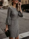 Bodycon Elegant Plain Dress