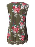 Women Casual Printed Tops Tunic Tanks Vest