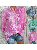 Plus Size Star Print Long Sleeves Casual Shirts
