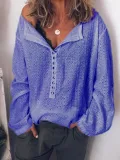 Long Sleeve Casual Shirt Collar Cotton Shirts & Tops