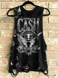 Casual Sleeveless Round Neck Plus Size Tops
