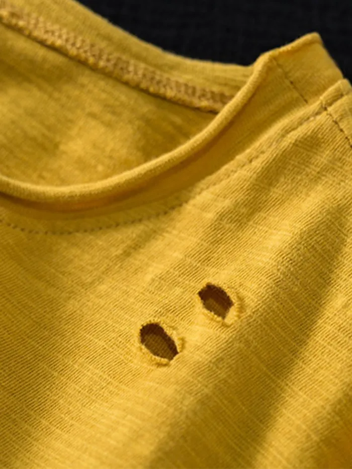 Sweet Short Sleeve Embroidered Shirts & Tops