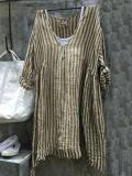 Striped Casual Casual Tops