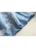Women Casual Embroidered Tops Tunic Blouse Shirt