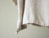 Beige Patchwork Long Sleeve Cotton-Blend Shirts & Tops