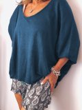 Black Long Sleeve Solid Shirts & Tops
