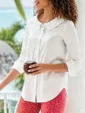 Casual Solid Shirts & Tops