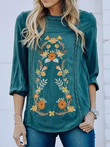 Women Casual Loose Tops Tunic Blouse Shirt