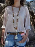 Women Casual Tops Tunic Blouse Shirt