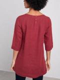Pockets 3/4 Sleeve Solid Shirts & Tops