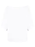 Off Shoulder Printed Casual T-Shirts