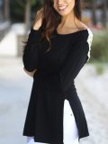 Cotton V Neck Sexy Shirts & Tops