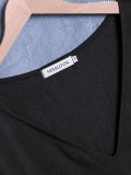 Casual Solid V Neck Shirts & Tops