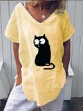 Printed Short Sleeve Casual Shirts & Tops