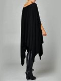 Solid Casual Crew Neck T-Shirt