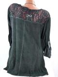 Long Sleeve Solid Basic V neck Buttoned Blouses