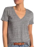 Short Sleeve Casual V Neck Shirts & Tops