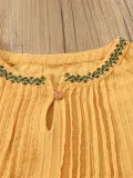 Women Casual Embroidery Tops Tunic Blouse Shirt