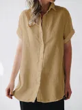 Linen Casual Tops