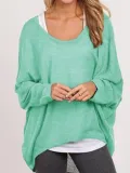 Crew Neck Polyester Asymmetric Casual T-Shirt