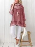 Simple & Basic Long Sleeve Casual Tops