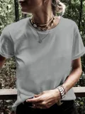 Solid Casual Cotton Shirts & Tops