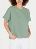 Plus Size Round Neck Solid Casual Tops