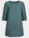 Pockets 3/4 Sleeve Solid Shirts & Tops
