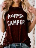 Women Casual Printed Tops Tunic T Shirt