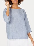 Plus Size Casual 3/4 Sleeve Shirts & Tops