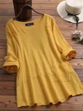 Sweet Round Neck Shirts & Tops